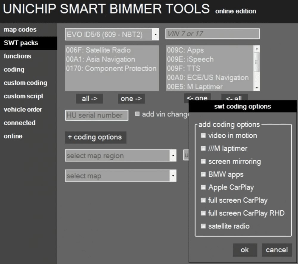 SmartBimmer Tools bmw feature installer