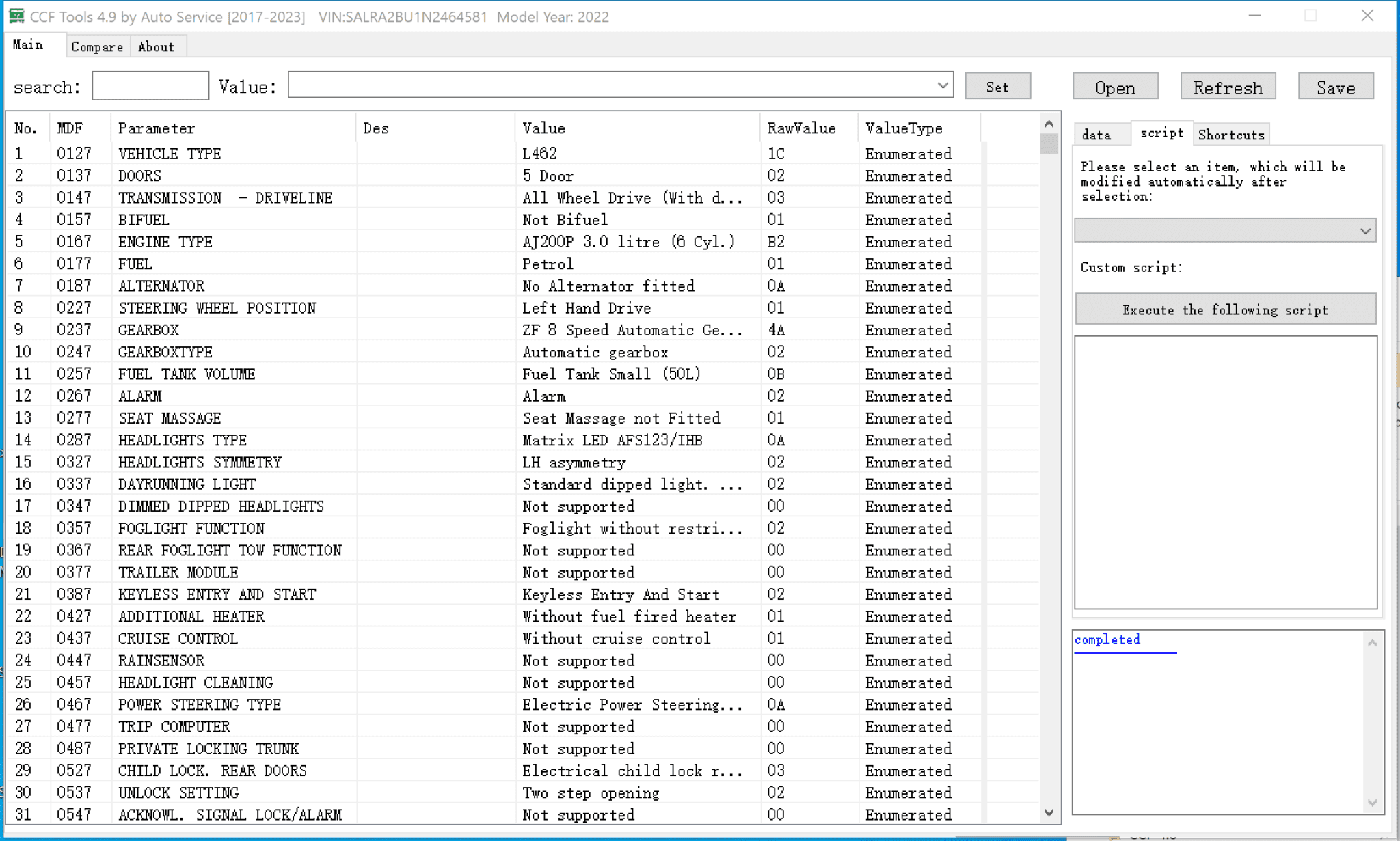 New JLR CCF Tools 4.9 for JLR 2017-2024 CCF Editor