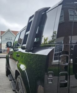 Black Deployable Side Mounted Ladder for Defender L663 7 Black Deployable Side Mounted Ladder for Defender L663