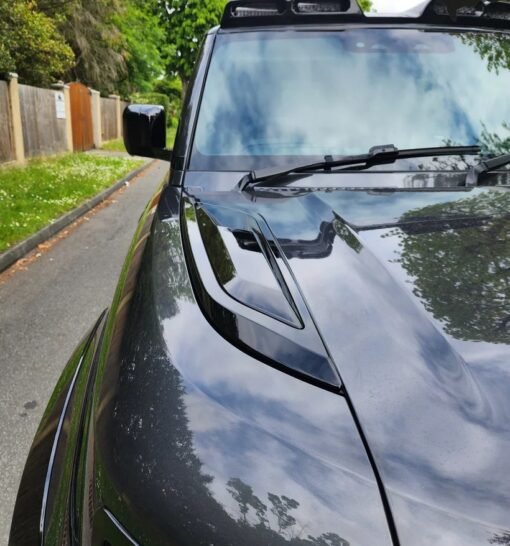 Gloss Black Bonnet Insert V2 for Defender L663 - Jaguar Land Rover ...