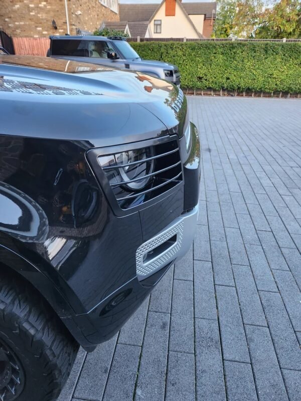 Gloss Black Headlight Cover for Defender L663