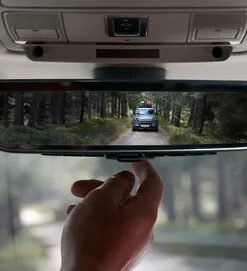 Defender Retrofits Clearsight Rear View Mirror System