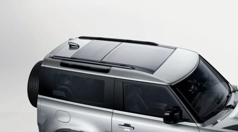 Gloss Black Roof Rails Luggage Rails for Defender L663 8 Gloss Black Roof Rails Luggage Rails for Defender L663