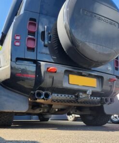Twin Exhaust Tips and Heat Guard for Defender L663